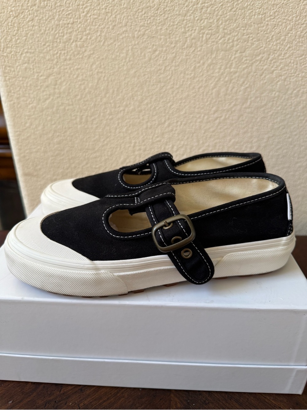 Vans Style 93 Mary Jane Buckle Black Canvas Women's Sneakers - Picture 4 of 12